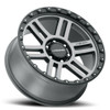 Set 4 17" Vision Off-Road 354 Manx 2 Satin Grey Wheels 17x9 5x5 Truck Rims 12mm