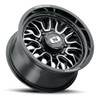 Set 4 20" Vision 402 Riot Gloss Black Machined Face 20x12 Wheels 8x6.5 (8x165.1) -51mm Rims