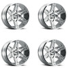 Set 4 20" Vision Off-Road 363 Razor Chrome Wheels 20x10 6x5.5 Lifted Rims -25mm