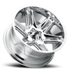 Set 4 20" Vision Off-Road 363 Razor Chrome Wheels 20x10 6x5.5 Lifted Rims -25mm