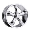 18" Vision American Muscle 142 Legend 18x8.5 5x4.5 -6mm Chrome Wheel Vintage Rim