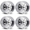 Set 4 15" Vision American Muscle 531 Sport Lite Polished 15x4 5x4.75 Rims -19mm