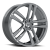 Set 4 22" Vision 475 Clutch Hyper Silver 22x9 Wheels 5x4.5 (5x114.3) 38mm Rims