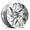 Set 4 20" Vision Off-Road 361 Spyder Chrome Wheels 20x10 8x6.5 -25mm Lifted Rim