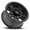 18" Vision Off-Road 398 Manx Matte Black Wheel 18x9 8x6.5 Rim -12mm For GMC Ram