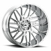 Set 4 22" Vision Off-Road 404 Brawl Chrome Wheels 22x14 6x5.5 -76mm Lifted Rims