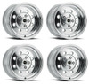 Set 4 15" Vision American Muscle 531 Sport Lite Polished 15x10 5x4.5 Rims -25mm