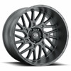 Set 4 22" Vision 404 Brawl Satin Black 22x12 Wheels 8x6.5 (8x165.1) -51mm Rims