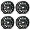 Set 4 16" Vision SW60 Steel Black 16x6.5 Wheels 5x112 42mm Rims