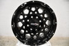 Set 4 22" Vision Off-Road 412 Rocker Gloss Black Wheels 22x12 6x5.5 Rims -51mm
