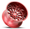 Set 4 22" Vision 402 Riot Red Tint Milled Spoke Wheels 22x10 6x135 Rims -19mm