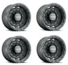 Set 4 18" Vision Off-Road 403 Tactical Satin Black Wheels 18x9.5 8x6.5 Rim -18mm