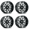 Set 4 22" Vision 361 Spyder Gloss Black Milled Spoke Wheels 22x10 6x5.5 -19mm Set 4 22" Vision 361 Spyder Gloss Black Milled Spoke Wheels 22x10 6x5.5 -19mm