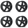 Set 4 17" Vision 469 Boost Satin Black 17x7 Wheels 5x110 38mm Rims
