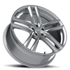 Set 4 18" Vision 475 Clutch Hyper Silver 18x8.5 Wheels 5x4.5 (5x114.3) 32mm Rims