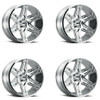 Set 4 22" Vision Off-Road 363 Razor Chrome Wheels 22x12 6x5.5 Lifted Rims -51mm