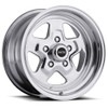 Set 4 15" Vision American Muscle 521H Nitro Polished Wheels 15x10 5x5 Rims 0mm
