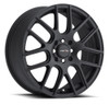 Set 4 16" Vision Street 426H Cross Matte Black Wheels 16x7 5x112 Rims 48mm