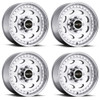 Set 4 16" Vision 81 Heavy Hauler Machined 16x6 Wheels 8x6.5 (8x165.1) 0mm Rims
