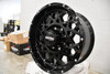 Set 4 20" Vision 412 Rocker Gloss Black Wheels 20x10 6x5.5 Truck Rims -25mm