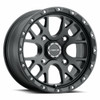 Set 4 14" Vision ATV 545 Rocker Satin Black Wheels 14x7 4x136 Rims 38mm