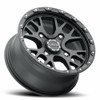 Set 4 14" Vision ATV 545 Rocker Satin Black Wheels 14x7 4x136 Rims 38mm