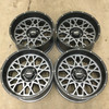 Set 4 20" Vision 412 Rocker Anthracite with Satin Black Lip 20x10 Wheels 6x5.5 (6x139.7) -25mm Rims