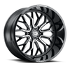 Set 4 22" Vision Off-Road 402 Riot Gloss Black Machined Face 22x12 5x5 Rim -51mm Set 4 22" Vision Off-Road 402 Riot Gloss Black Machined Face 22x12 5x5 Rim -51mm