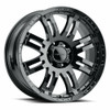 Set 4 17" Vision Off-Road 375 Warrior Gloss Black Wheels 17x8.5 8x6.5 Rims 18mm