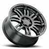 Set 4 17" Vision Off-Road 375 Warrior Gloss Black Wheels 17x8.5 8x6.5 Rims 18mm