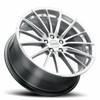 Set 4 17" Vision Street 473 Axis Hyper Silver Machined Face 17x8 5x112 38mm Rims