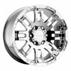 Set 4 20" Vision Off-Road 375 Warrior Chrome Wheels 20x9 6x5.5 Truck Rims 30mm