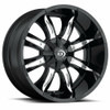 Set 4 18" Vision 423 Manic Gloss Black Machined Face 18x9 Wheels 8x170 -12mm Rims