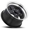 Set 4 15" Vision American Muscle 521H Nitro Black Machined 15x7 5x4.5 Rims 0mm