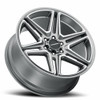 20" Vision Street 476 Wedge Gunmetal Machined Face Wheel 20x9 5x115 15mm Rim