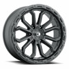 Set 4 17" Vision 405 Korupt Satin Black 17x9 Wheels 5x4.5 (5x114.3) 12mm Rims