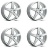 Set 4 15" Vision Street 469 Boost Silver Wheels 15x6.5 4x4.5 (4x114.3) 38mm Rims