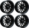 Set 4 20" Vision Off-Road 111 Nemesis Matte Black Wheels 20x9 6x5.5 Rims 0mm