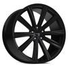 Set 4 20" Vision Street 471 Splinter Satin Black Wheels 20x9 5x4.5 Rims 38mm