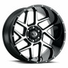 Set 4 20" Vision 360 Sliver Gloss Black Machined Face Wheels 20x10 5x150 -25mm