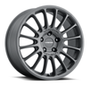 Set 4 15" Vision Street 477 Monaco Satin Black Wheels 15x7 5x4.5 Rims 38mm