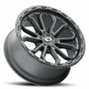 Set 4 18" Vision Off-Road 405 Korupt Satin Black Wheels 18x9 8x6.5 Rims -12mm