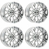 Set 4 24" Vision 412 Rocker Chrome 24x12 Wheels 6x5.5 (6x139.7) -51mm Rims