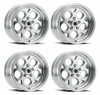 Set 4 15" Vision 561 Sport Mag Polished 15x8 Wheels 5x5 (5x127) 0mm Rims
