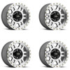 Set 4 18" Vision 398 Manx   Machined 18x9 Wheels 6x5.5 (6x139.7) 0mm Rims