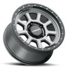 Set 4 17" Vision Off-Road 350 Ojos Satin Grey Wheels 17x9 6x5.5 Truck Rims -12mm