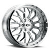 24" Vision Off-Road 402 Riot Chrome Wheel 24x12 8x170 For Ford Lifted Rim -51mm