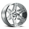 Set 4 20" Vision 363 Razor Chrome 20x10 Wheels 5x150 -25mm Rims