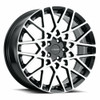 Set 4 18" Vision 474 Recoil Gloss Black Machined Face 18x8 Wheels 5x4.25 (5x108) 38mm Rims