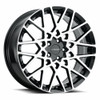 Set 4 18" Vision 474 Recoil Gloss Black Machined Face 18x8 Wheels 5x4.25 (5x108) 38mm Rims